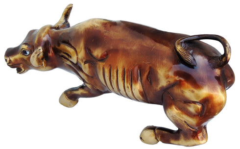 Brass Bull Idol Medium With Antique Finish 6.66Kg